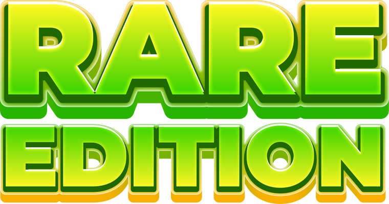 Rare Edition 3D Marketing Label Text